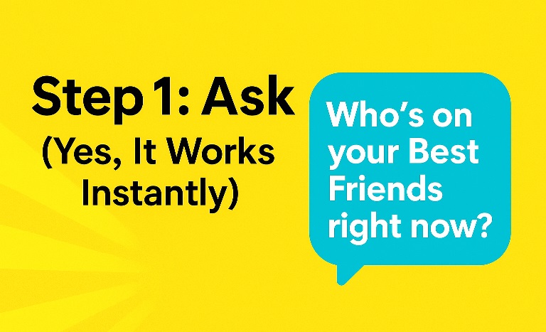 Step 1 Ask (Yes, It Works Instantly)