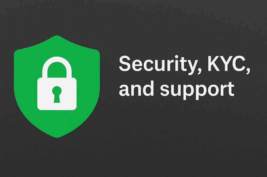 Security, KYC, and support