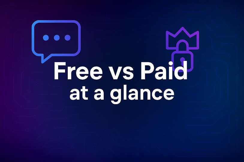 Joyland AI Free vs Paid at a glance
