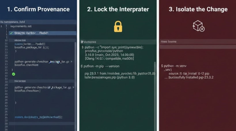 Pre-install verification (quick and objective)