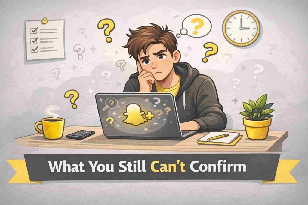 What you still can’t confirm 