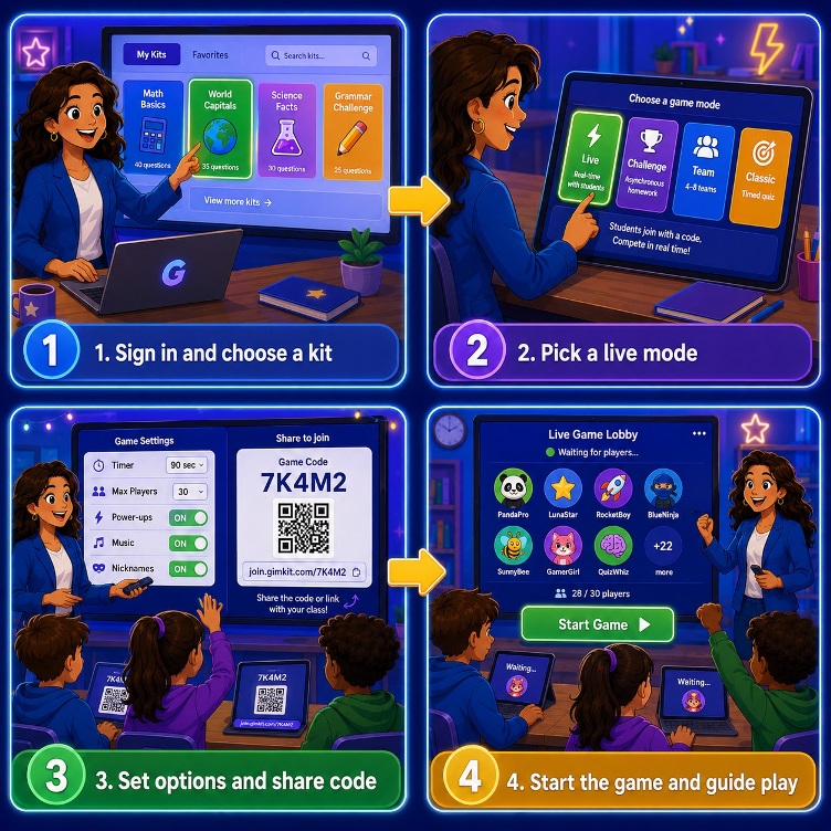 How to Gimkit Host a Live Game